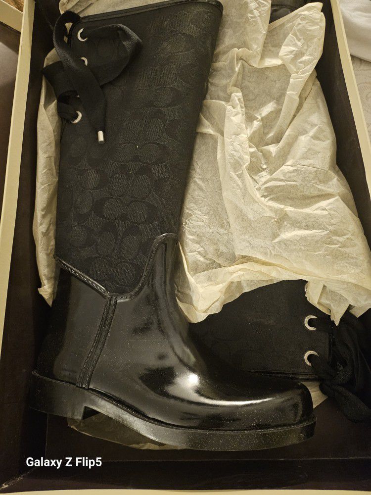 Trustee 12cm SIG Coach shiny Rubber BOOTS