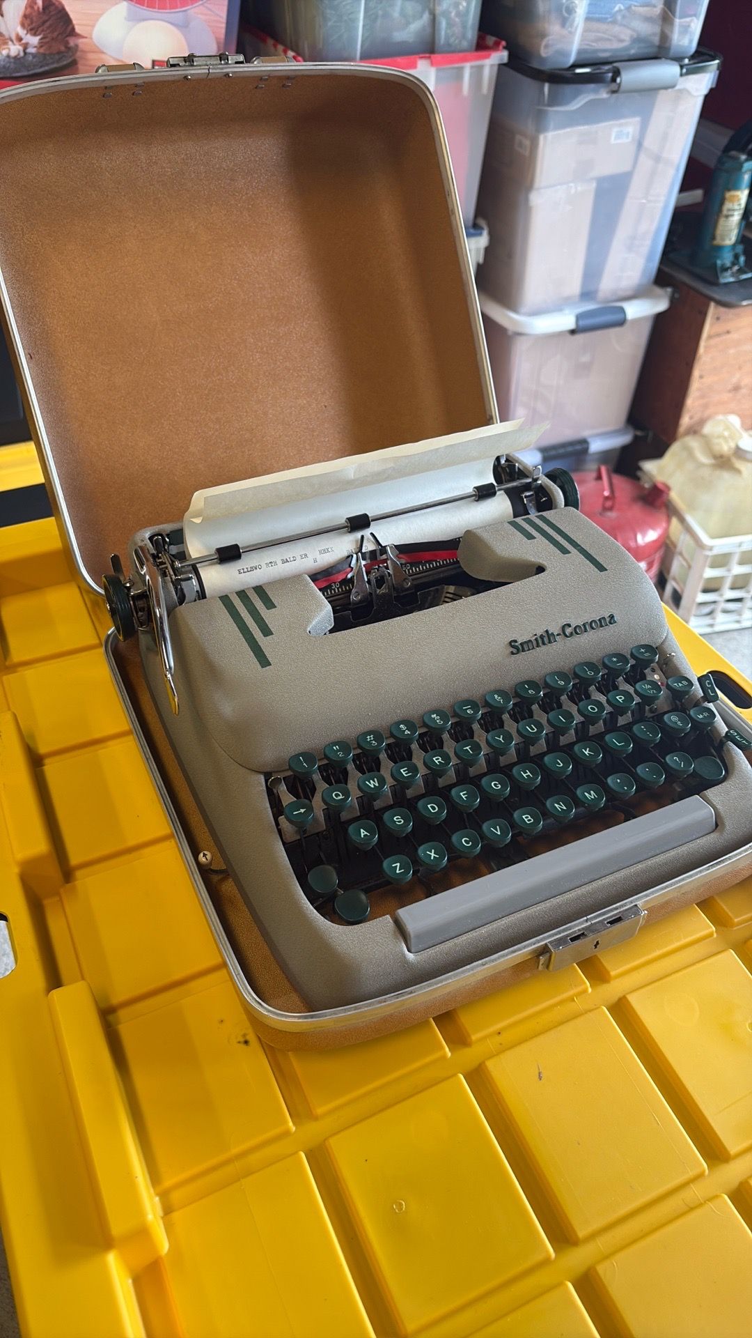 Smith Corona silent-super typewriter and Case