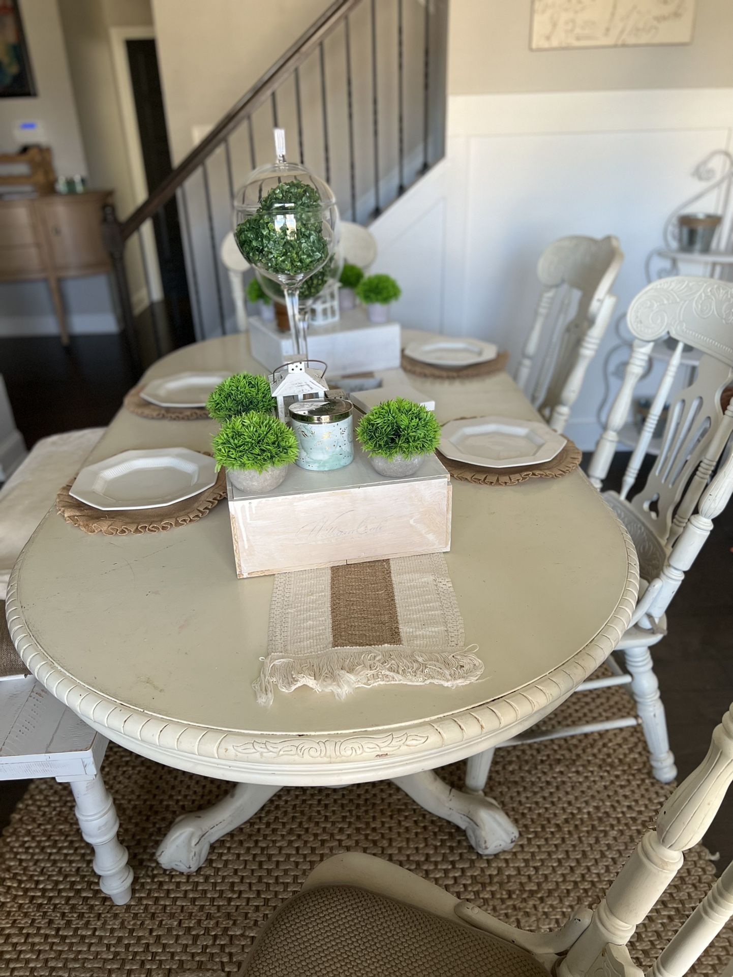 Vintage White Dining set for Sale in Lawrenceville, GA OfferUp