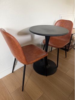 Small table and two chairs