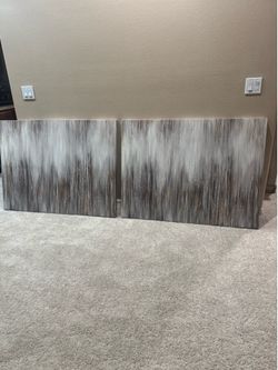 2 Beautiful Canvas grey