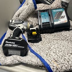 Makita Drill With Charger And 2 Batteries 