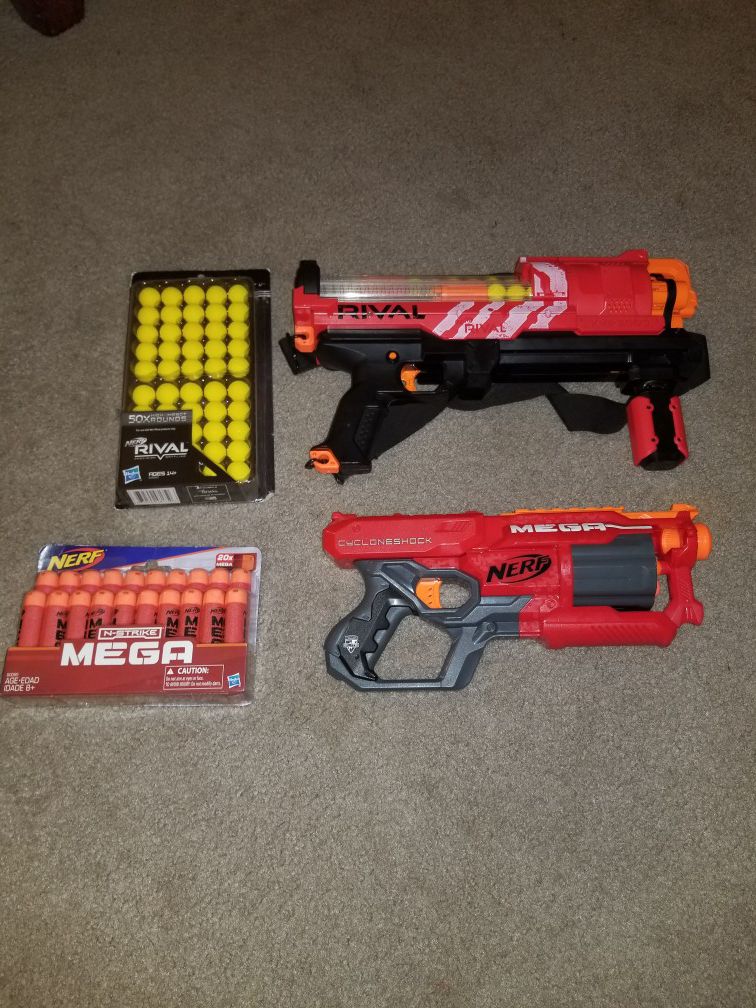 Nerf Guns with new Nerfs