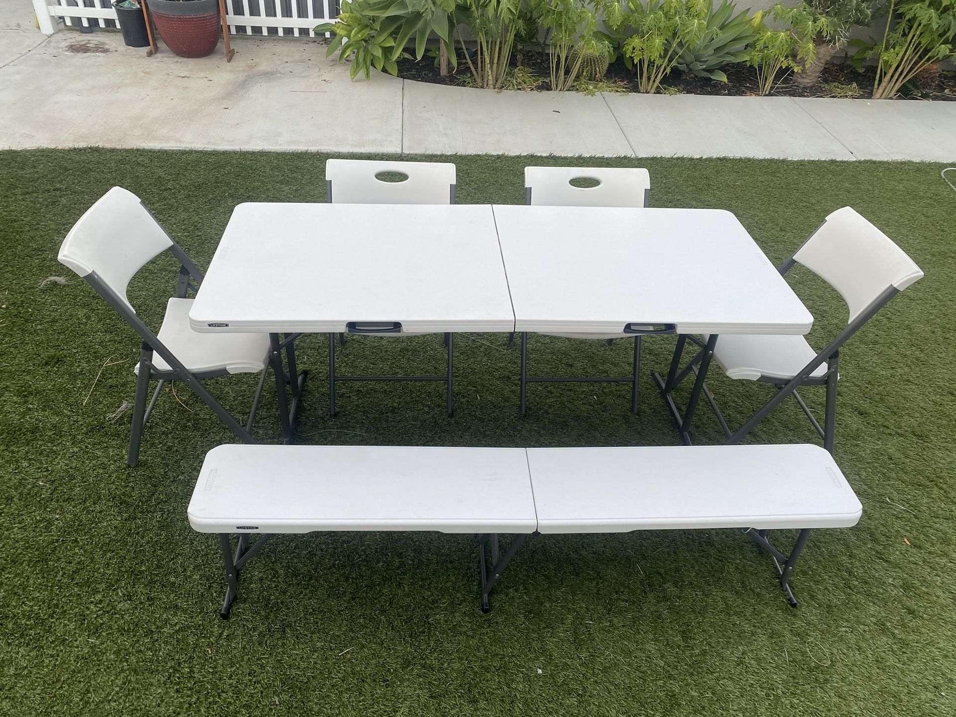 Costco Foldable Table And Chairs Set
