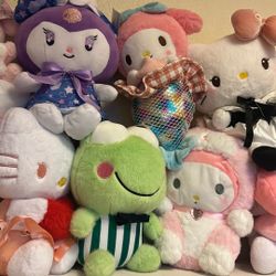 Unofficial Sanrio Plushies $15 Each