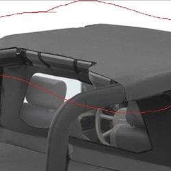 Extremely Rare Jeep Wrangler 2 door Bikini Top OEM 2007-2018