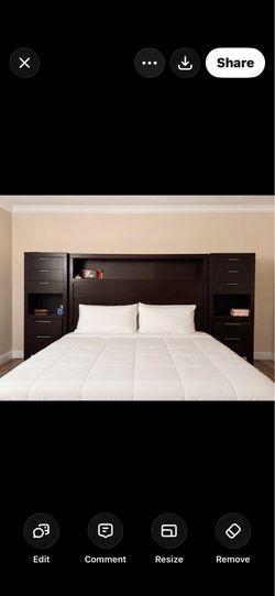 King bed frame plus 2 nightstands