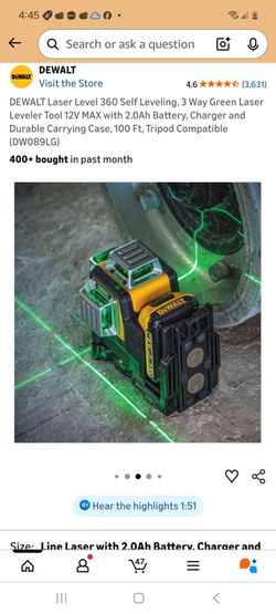 Dewalt laser level brand new never used 150.00
