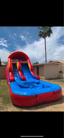 Inflatable Water Slide with Pool13ft high