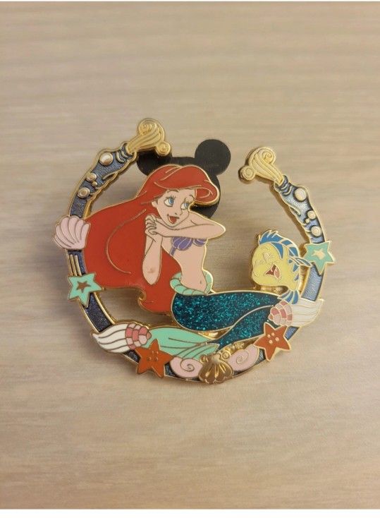 Pin Disney Ariel And Flounder The Little Mermaid 2007