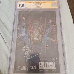 Crocodile Black #1 - CGC 9.8 - SS / Date - Fan Expo - Signed Phillip K Johnson