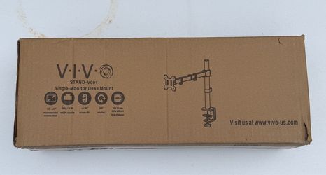 Vivo Single Ultrawide Monitor Desk Mount Stand For Computer Screens