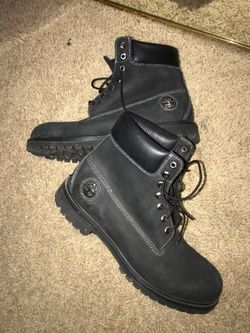 Black/Silver Timberland boots 12M
