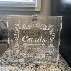 Acrylic Card Box With Lock