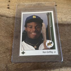 Raw 1989 Ken Griffey Upper Deck Rookie #1