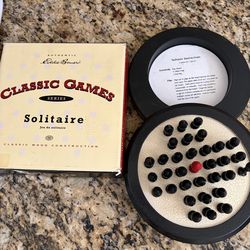 Eddie Bauer Classic Games Solitaire Wood Board Game