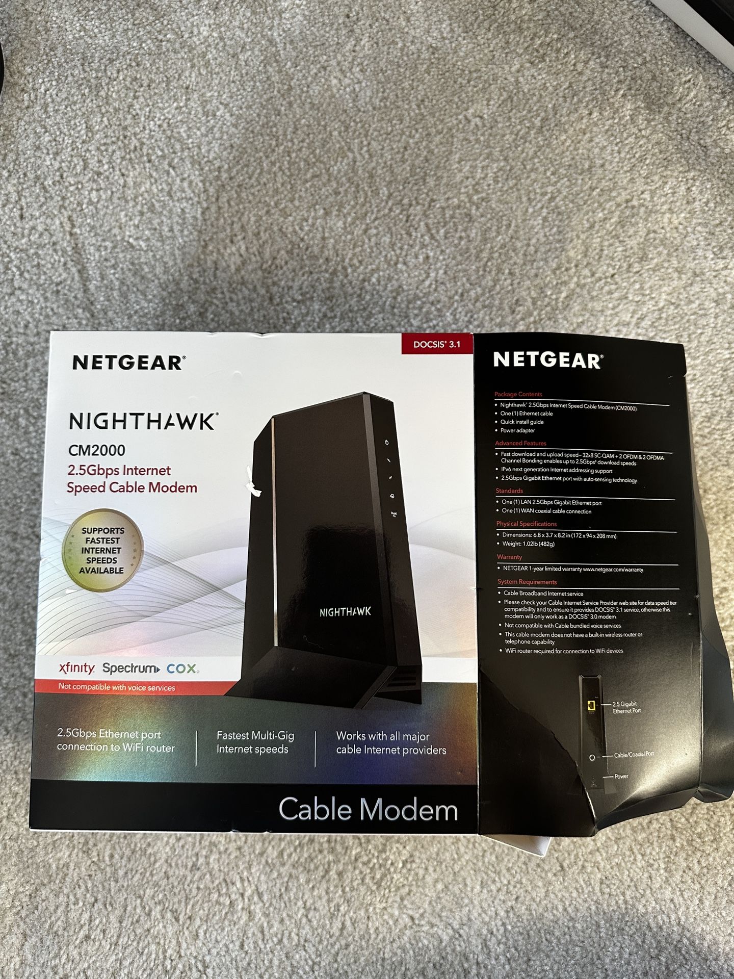 Netgear Nighthawk High Speed Internet Modem