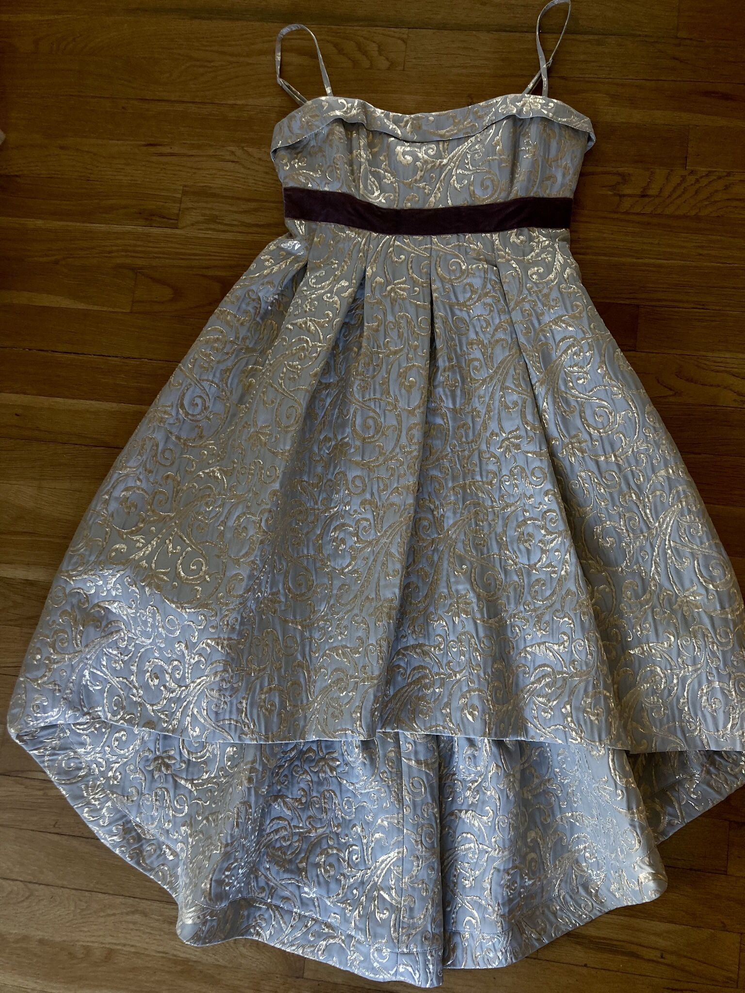 Party Dress High Low Empire Spaghettis Straps