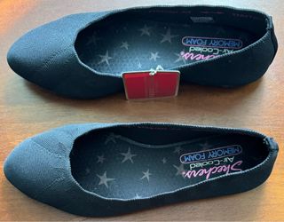 Skechers women’s Cleo Bewitch black flats size 7.5