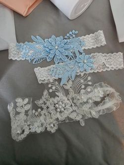 Garder belt and Mrs makeup bag wedding day