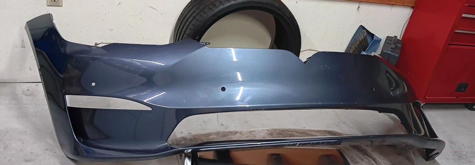 2021+ TESLA Model S Bumper, front GRAY used No Damage