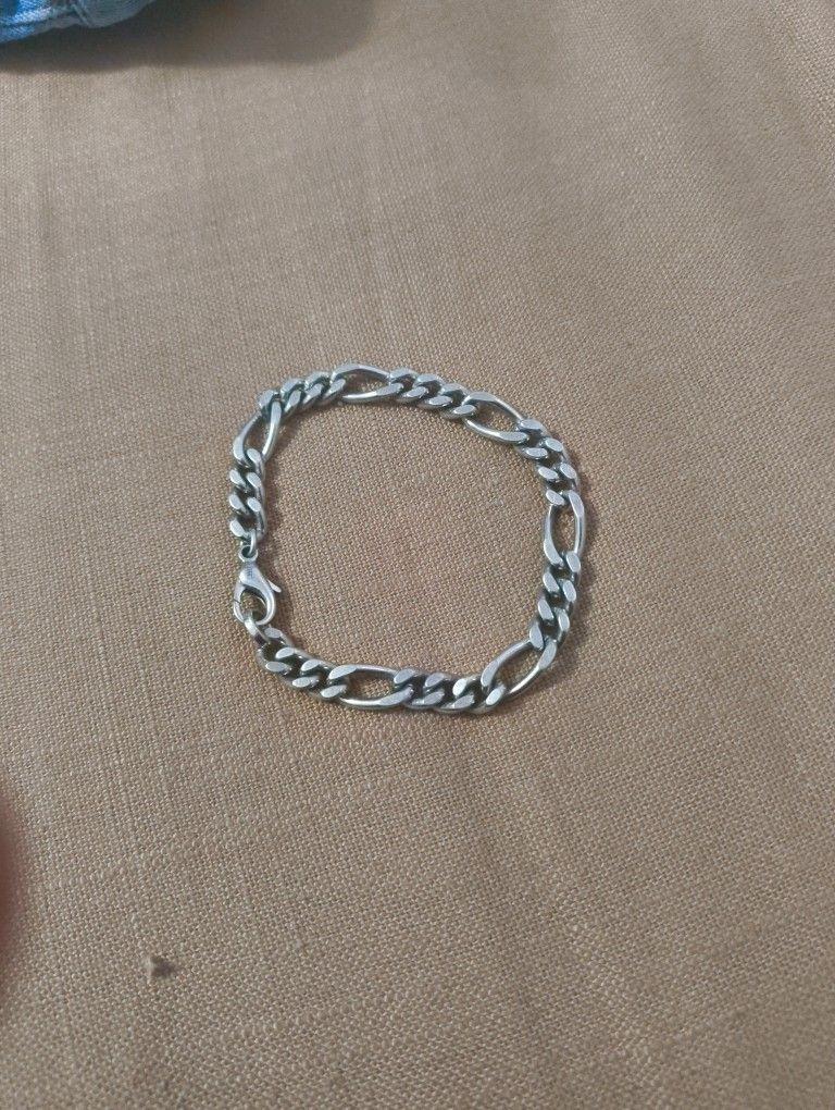 Figaro Bracelet Stirling Silver XL