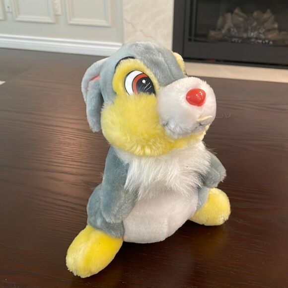 Vintage Disney stuffed animal,Stuffed Thumper from Disney’s Bambi 8.5” tall NWT