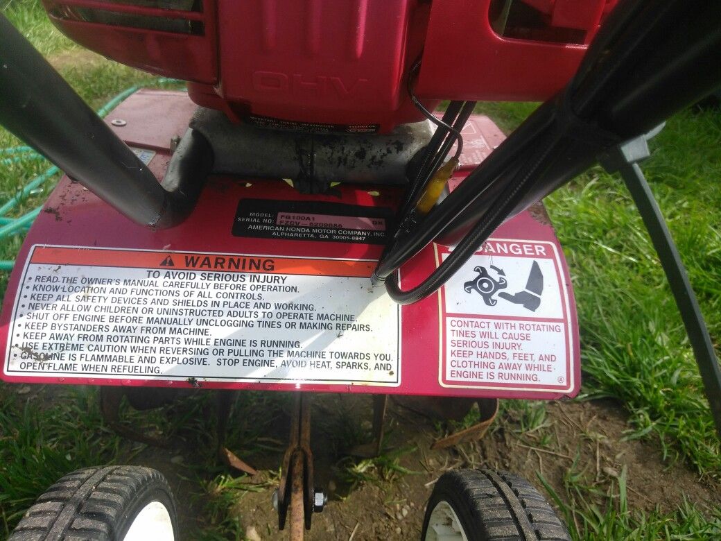 Honda Harmony fg100 mini tiller with GX31 Honda 4stroke engine for