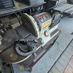 Metal Chop Saw With Belt Sander And Disc Grinder