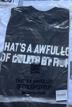 Awful lot of cough syrup blurred tee (S)