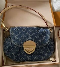 Louis Vuitton denim shoulder bag