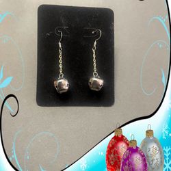 Silver Jingle Bell Earrings