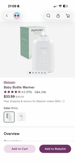 Momcozy bottle warmer