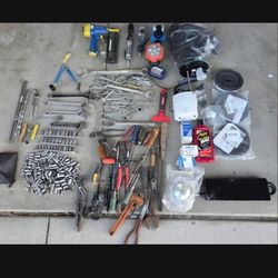 Tool Lot Ratchets Wrenches Sockets Pliers Screw Drivers car parts
