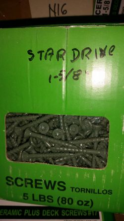 Deck ceramic plus screws 5 lb boxes