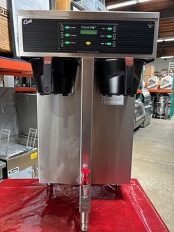 Curtis TP2T10A3159 ThermoPro Twin 1.5 Gallon Coffee Brewer Dual High-Volume Funnels  220V #5410