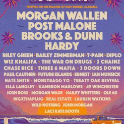 Sand in My Boots Tickets x 2 - Morgan Wallen Fest - 2 General Admission Tickets May 16 - 18