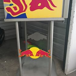 Red Bull Mini Fridge With Stand