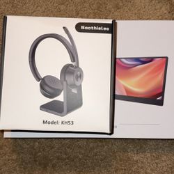 Work From Home Headset And Laptop Screen Extender 
