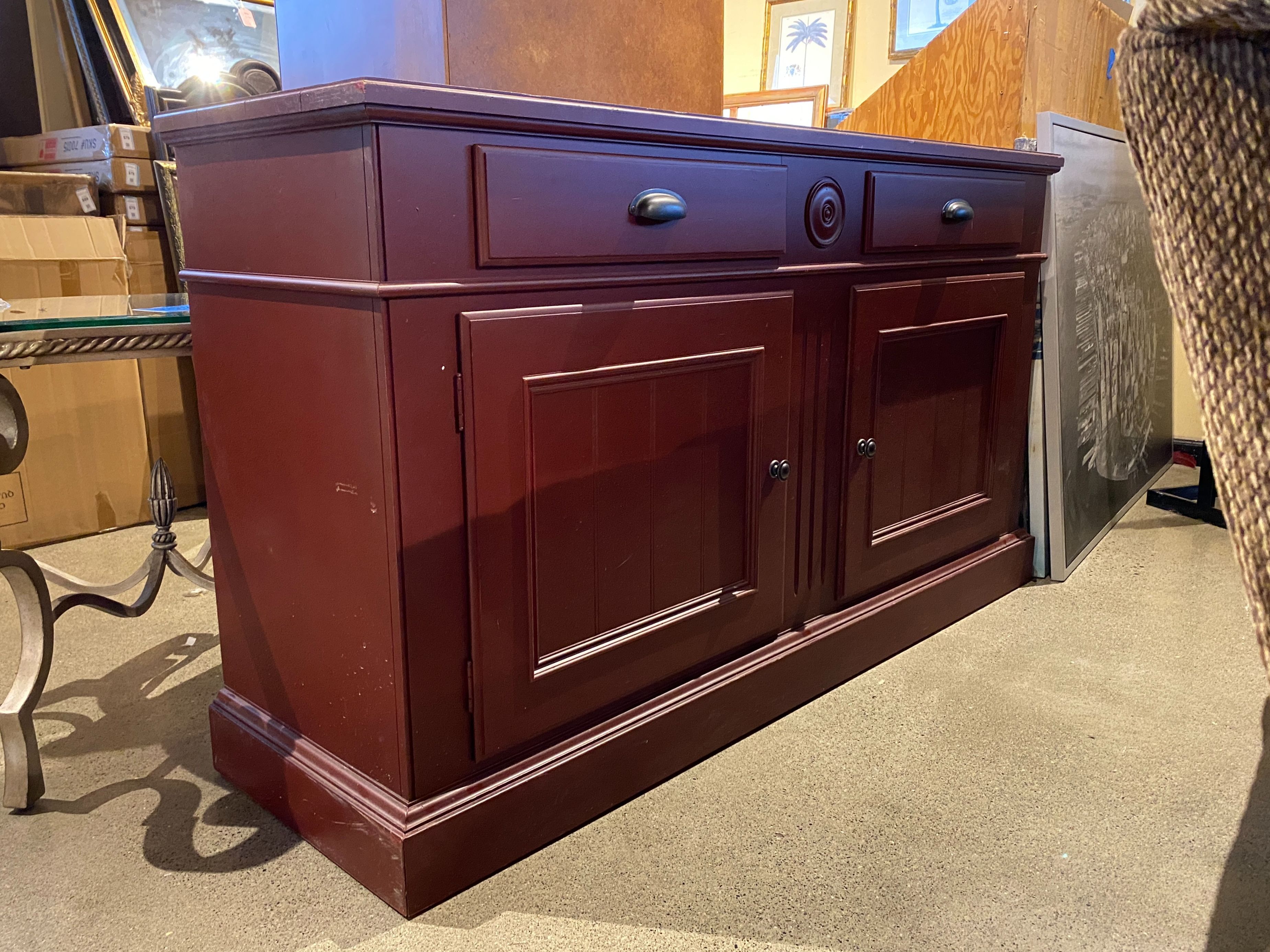ETHAN ALLEN Pomegranate 2-Drawer Buffet/Console Table