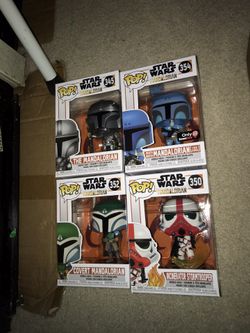 Funko pop set Disney Star Wars mandalorian