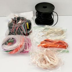 Assorted Lot JST SM 4 Pin Connector Plug Male/Female / Various Electrical Wiring. The item pictured is a custom glow-wire (EL wire or fiber optic ligh