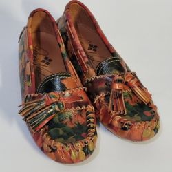 Patricia Nash Domencia Italian Leather Tassel Loafers