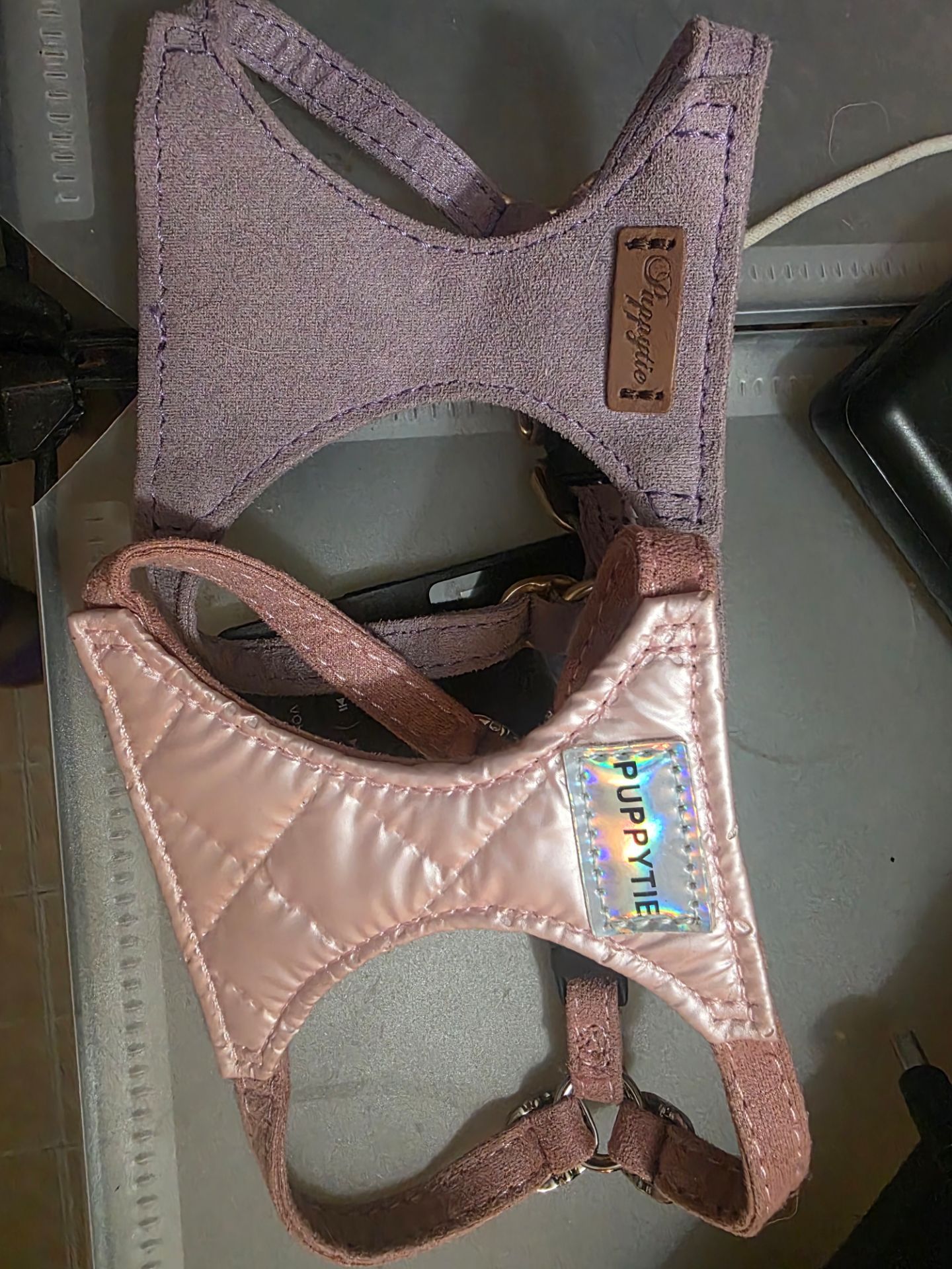 2 xsmall puppytie no pull Harnesses.