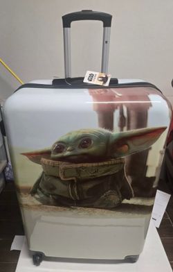 NEW Large Disney Star Wars Grogu “Baby Yoda” Hard-Shell Spinner Suitcase