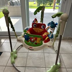 Fisher-Price Baby Bouncer Rainforest Jumperoo Activity Center for Sale in  Austin, TX - OfferUp