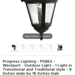 Exterior Lamps New In  Box 