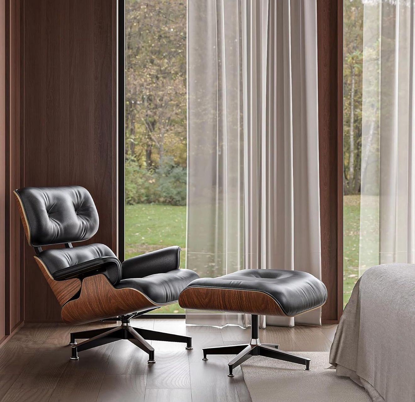 Totally unused Lounge Chair with Ottoman,