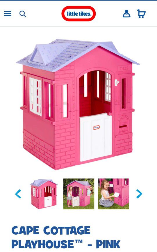 Little Tikes Cape Cottage Playhouse – Pink