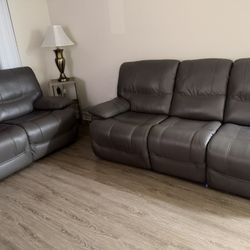 Leather Sofa 